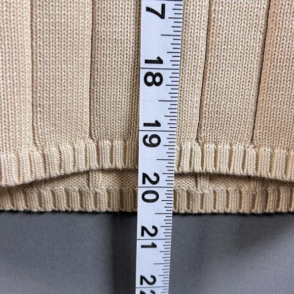 Ribbed Knit Cropped Sweater Tank Minimalist Clean Capsule Wardrobe SMALL MED - Picture 5 of 8